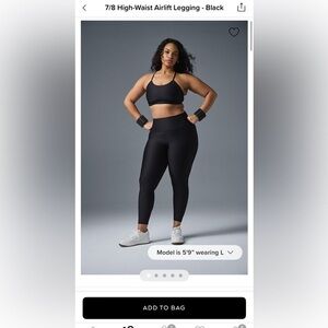 Alo Yoga 7/8 High-Waist Airlift Legging - Black